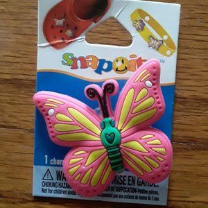 Butterfly Snap Itz Charm for Bracelets or Shoes